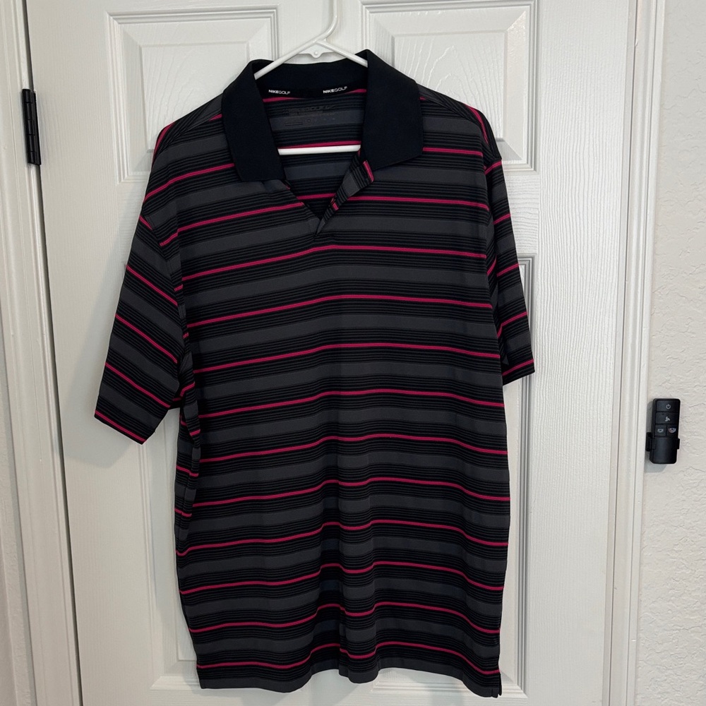 Nike Black and Pink Striped Dress